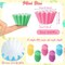 200Pcs Easter Mini Cupcake Liners Baking Cups, Colorful Grease-resistant Mini Size Cupcake Cups for Baking, Heavy Duty Paper Cupcake Wrappers Muffin Baking Cup for Spring Easter Birthday Party